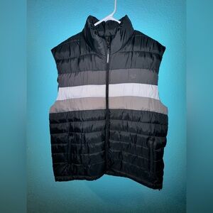 New Balance Black and White Puffer Vest